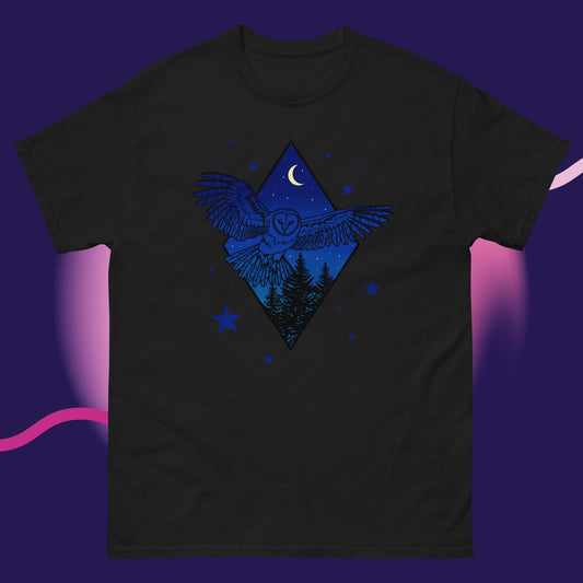 Nighttime Owl Men's classic tee