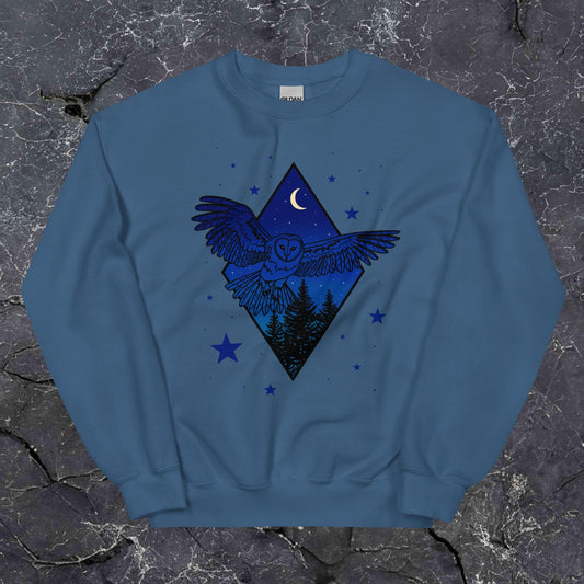 Nighttime Owl Unisex Sweatshirt