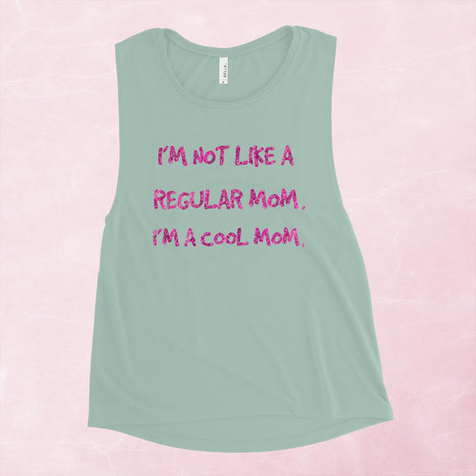 Cool Mom Pink Ladies’ Muscle Tank