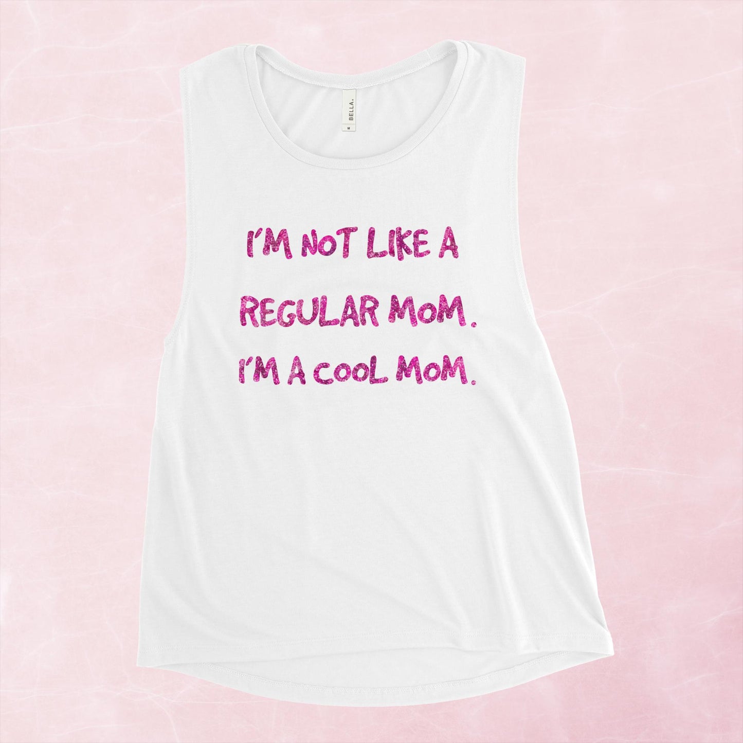 Cool Mom Pink Ladies’ Muscle Tank